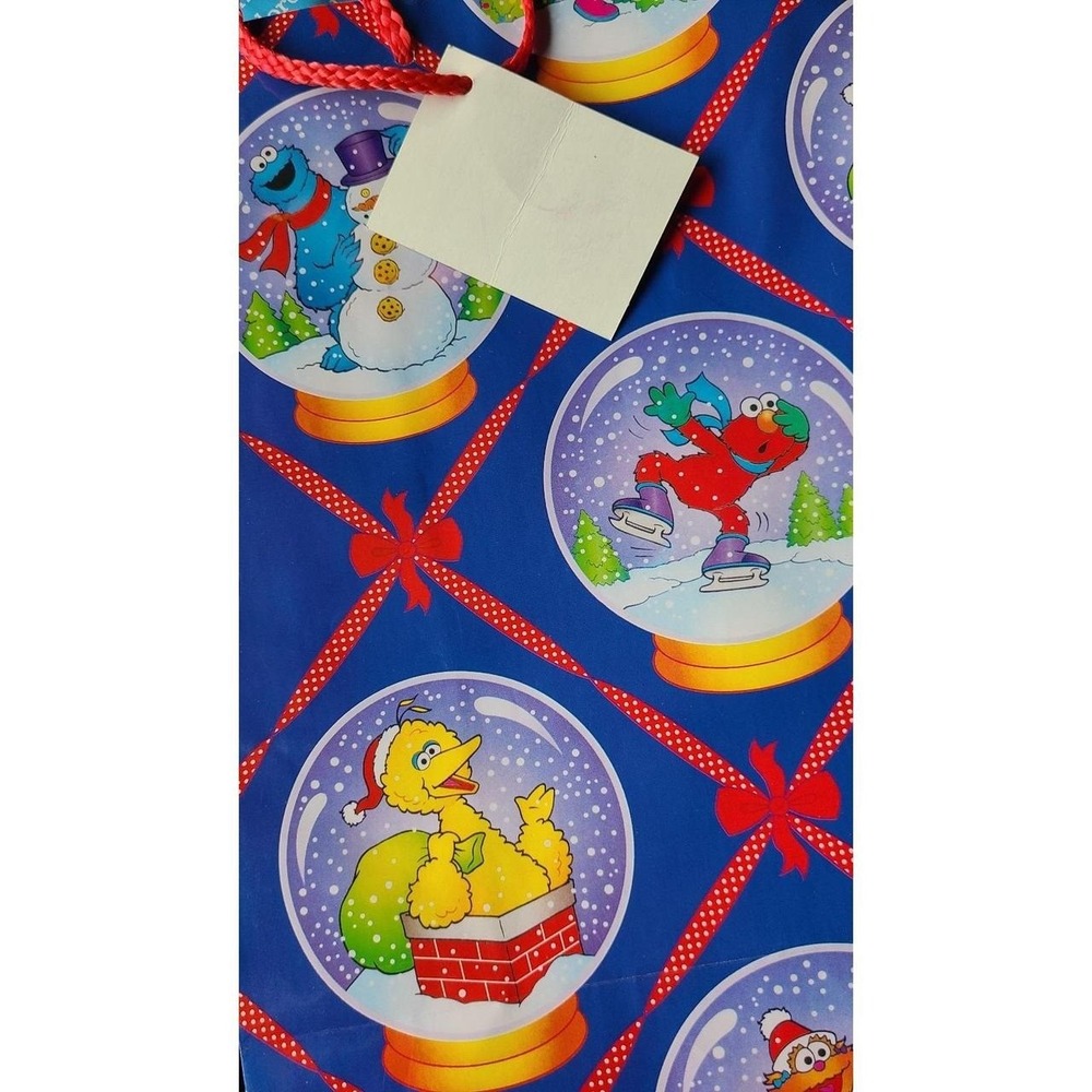 Vintage Christmas Seasame Street Gift Bag
